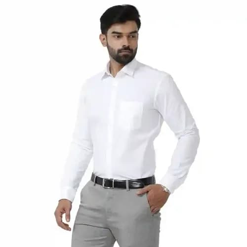 Cotton Shirt For Men - White